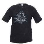 Mushroom Printed Cotton Tie-Dye T-Shirt