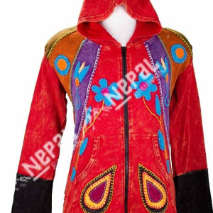 Cotton Rib Hoodie Jacket
