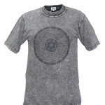 Mandala Printed Tie-Dye Cotton T-Shirt