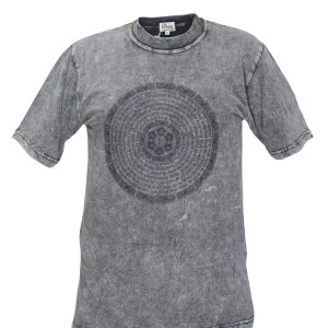 Mandala Printed Tie-Dye Cotton T-Shirt