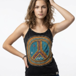 Peace Symbol Women's  Cotton Tank Top