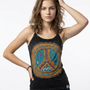 Peace Symbol Women's  Cotton Tank Top