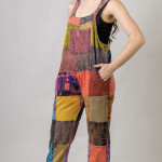 Patchwork Cotton Jump Suit
