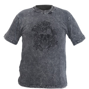 Skull Printed Cotton T-Shirt