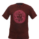 Sun Face Printed Cotton T-Shirt