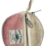 Round Coin Hemp Pouch