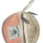 Round Coin Hemp Pouch