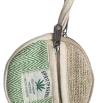 Round Coin Hemp Pouch