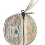 Round Coin Hemp Pouch