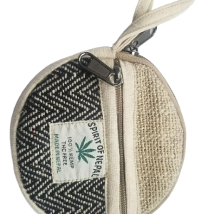 Round Coin Hemp Pouch