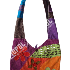 Flower Patchwork Shoulder Bag