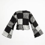 Black & White Women Patchwork tops