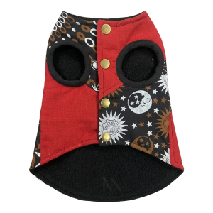 Fleece-Lined Dog Winter Jacket With Bottom