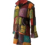 Cotton Patchwork Long Jacket