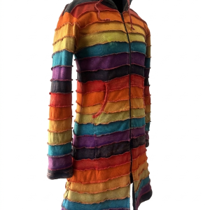 Stonewashed Rainbow Rib Jacket