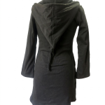 Rib Cotton Fleece Long Jacket