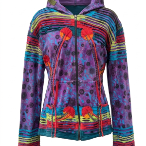 Rainbow Pixie Women Hoodie Jacket