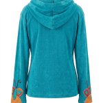 Blue Razor-cut Hippie Cotton  Jacket