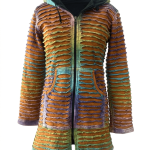 Razor-Cut Tie Dye Long Jacket