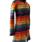 Stonewashed Rainbow Rib Jacket
