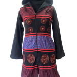 Rib Cotton Fleece Long Jacket