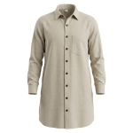 White Cotton Long Sleeve Shirt