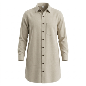 White Cotton Long Sleeve Shirt