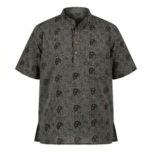 Mushroom Printed Cotton Shirt