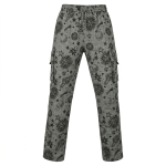 Unisex Printed Cotton Cargo Pants/Trousers