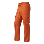 Hippie Plain Cotton Cargo Pants