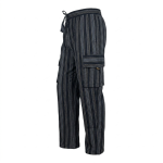 Striped Cotton Cargo Pants/Trousers