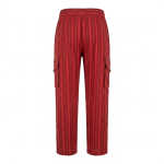 Striped Cotton Cargo Pants/Trousers
