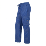 Striped Cotton Cargo Pants/Trousers