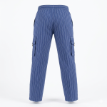 Striped Cotton Cargo Pants/Trousers