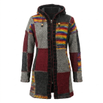 Patchwork Hippie Woolen Women Long Jacket