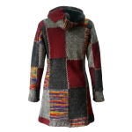 Patchwork Hippie Woolen Women Long Jacket