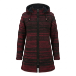 Hand-Knitted Tie-Dye Woolen Long Jacket