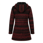 Hand-Knitted Tie-Dye Woolen Long Jacket