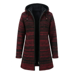 Hand-Knitted Tie-Dye Woolen Long Jacket