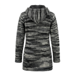 Hand-Knitted Tie-Dye Woolen Long Jacket