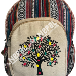 Tree Print Hemp Backpack