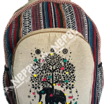 Tree Print Hemp Backpack