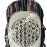 Mandala Print Hemp Backpack