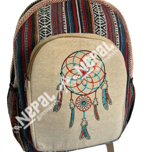 Dreamcatcher Print Hemp Backpack