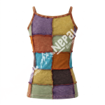 Hand Embroidered With Patchwork Tanktop
