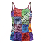 Handmade Printed Patchwork Cotton Tank Top