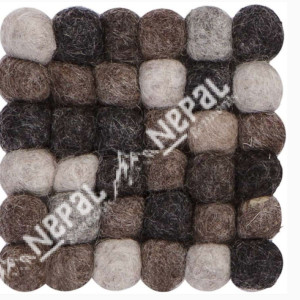 Felt Ball Tea Coaster