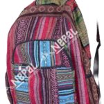 Multicolor Cotton Patchwork  Backpack
