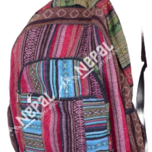 Multicolor Cotton Patchwork  Backpack