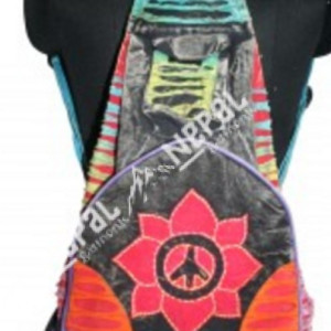 Hand Embroidery And Razor Cut Hippie Gitara Bag